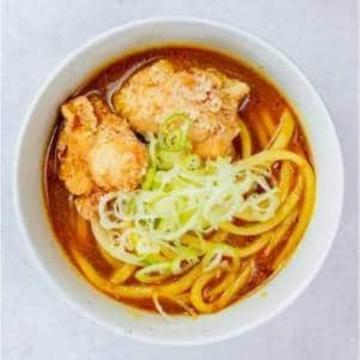 蕎麦屋のザンギカレーうどん