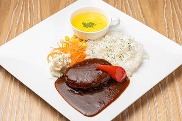 デミグラスハンバーグ ライス＆スープセット
