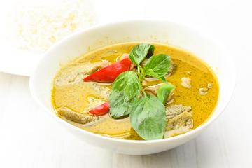 グリーンカレーセット (ライス+スープ付)