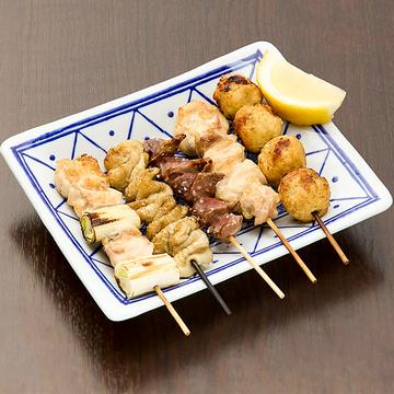 きてや おまかせ焼鳥5本盛り(軽め・追加におすすめ)