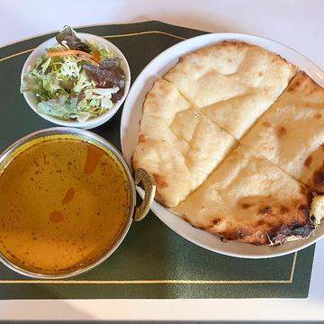 マトンカレー・チーズナンセット Mutton Curry Chhese Naan Set