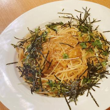 なめ茸の明太子パスタMentaiko pasta with nametake
