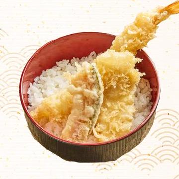 ミニ海老いか天丼