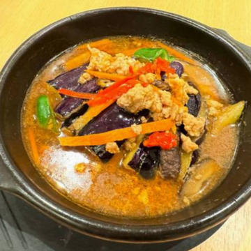 土鍋ナスの煮込み定食