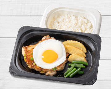 若鶏のグリル てりやきソース＆目玉焼き弁当