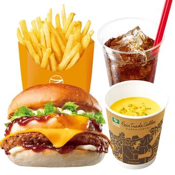 【ディナーセット】ロコモコチーズバーガー Loco Moco Cheeseburger Dinner Set