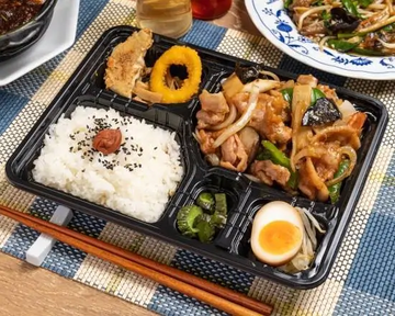 生姜焼き弁当 Ginger-grilled lunch