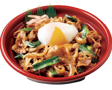 ニラニンニクスタミナ豚焼肉2倍！丼 半熟玉子つき
