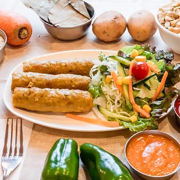 シシカバブ3P＆サラダ Shish Kebab (3 Pieces) ＆ Salad