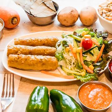 シシカバブ3P＆サラダ Shish Kebab (3 Pieces) ＆ Salad