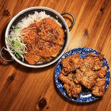 16 中華風テリヤキチキン+海老チリごはんセット