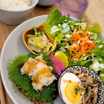 ハンバーグ弁当(おろしそ)/Hamburg Steak Bento (Grated Radish Sauce)