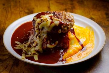 デミグラスハンバーグチーズオムライス Demi-glace  Cheese Hamburger Omelette Rice