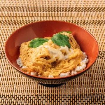 ミニ玉子とじエビ天丼