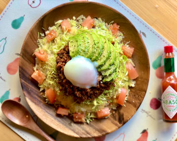 温泉卵付！アボカドタコライス Hot spring eggs Avocado Tacos Rice