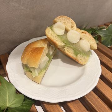 ベーグルサンド【ずんだあん白玉】