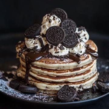 【甘党】Classic Pancakes with Chocolate Syrup3枚(For 3)