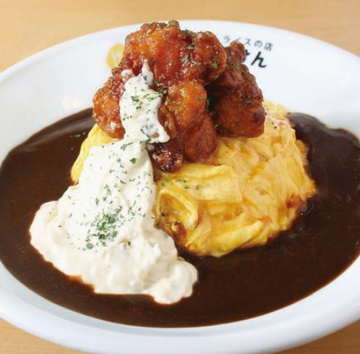 チキン南蛮カレーオムライス