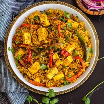 パニールビリヤニ Paneer Biriyani