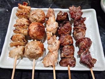 焼き鳥盛り合わせ5本