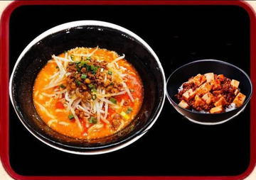 特製濃厚ごま担々麺+麻婆丼セット