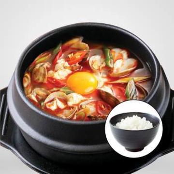 チーズスンドゥブチゲ(おかず3品・ライス付き)