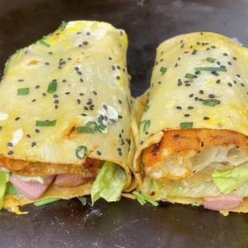 煎果子(卵入り焼きクレープ)