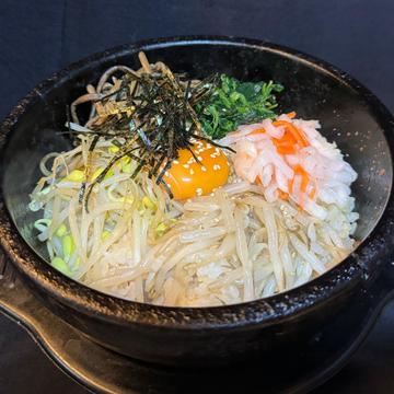 【ディナータイム】ビビンパと半冷麺定食