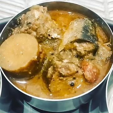 鰯の梅ゴボウ煮カレー