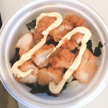 お子様用唐揚げマヨ丼