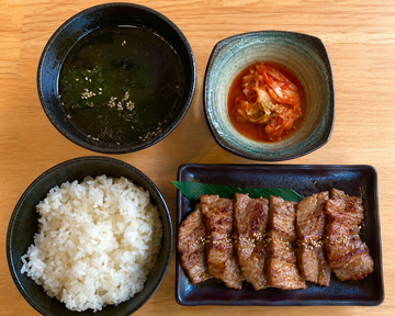 ハラミ 上カルビ定食