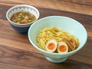 【新メニュー】鶏魚介つけ麺【煮玉子+メンマ】
