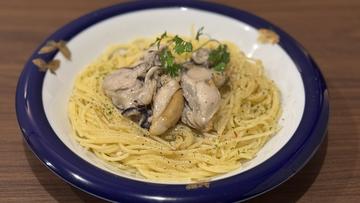 牡蠣のオイルパスタ
