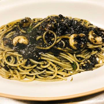 いかスミのスパゲッティ