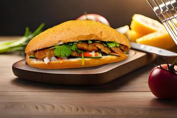 つくね焼きバインミー Lemongrass Meat Banh Mi