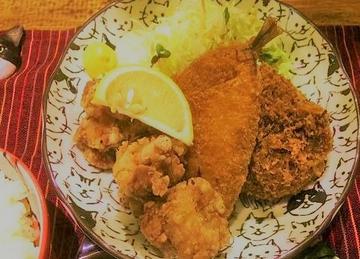 ミックスフライ定食