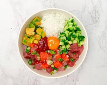 【ミニ】ダイエットピリ辛韓国風ポキボウルDiet spicy Korean-style poke bowl