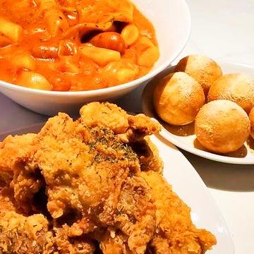 チキン[骨なし5p]＆チーズボール5個＆ロゼトッポギセット[2人前]