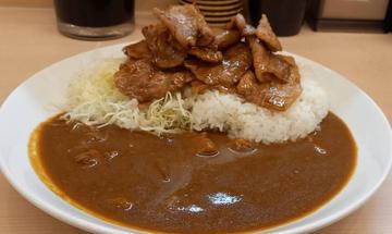 とんかつ檍の豚の生姜焼きカレー(豚バラ)