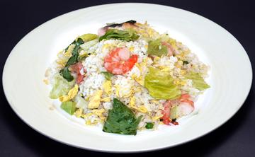 エビとレタスのチャーハン