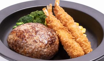 エビフライ＆ハンバーグBOX(ご飯付き)