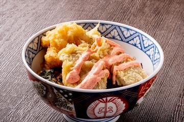 合盛り明太マヨ天丼(鶏1個豚2枚)