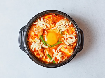 チーズ豚カレースンドゥブチゲ