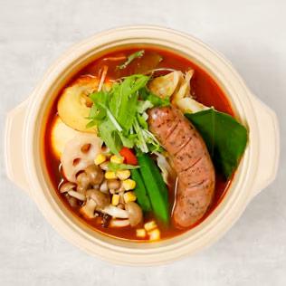 トムヤムスープソーセージカレー