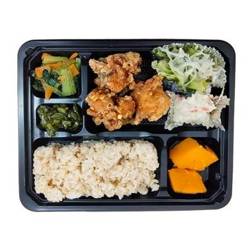 唐揚げ玄米定食