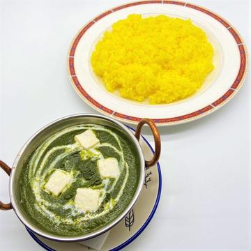 パニルサグ ライスセット  Paneer Saag Rice Set