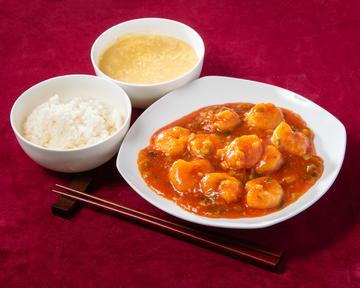 【まずはコチラ!】エビチリ定食