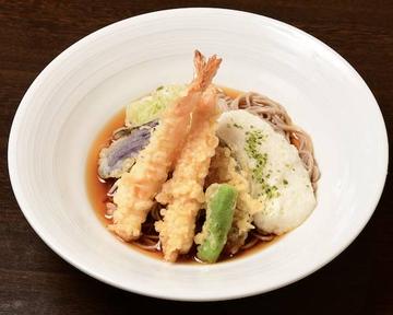 冷やし海老天とろろ蕎麦