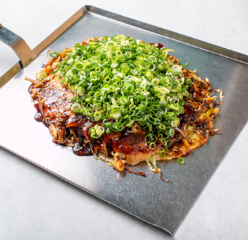 野菜肉玉・チーズ・たっぷり青ネギかけ