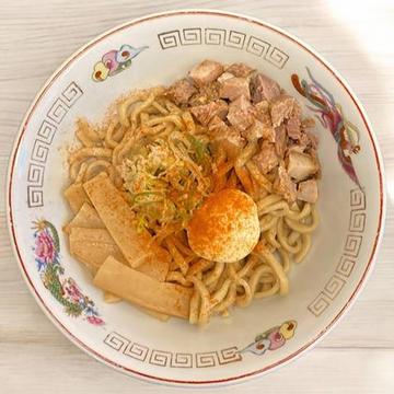 バキバキ固ゆでスパイシーマヨ油そば！！